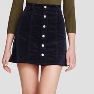 Alexa Chung & AG Adriano Goldschmied Navy Mini Skirt